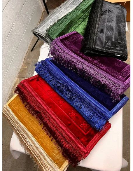 Luxury Velvet Prayer Mat Janamaz
